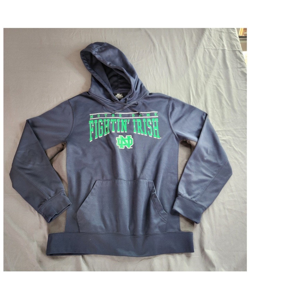 Colosseum Fightin' Irish Notre Dame Navy Men's Hoodie - size Large